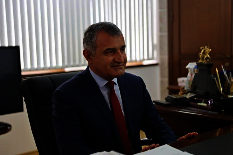 Встреча А.И. Бибилова и Д.Н. Медоева