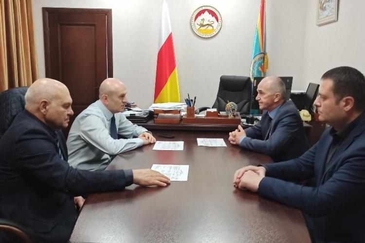 Встреча Ахсара Джиоева с Артуром Цаллаговым и Вячеславом Дзагоевым