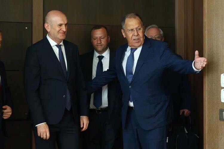 Встреча Министров иностранных дел Южной Осетии и России А.М. Джиоева и С.В. Лаврова