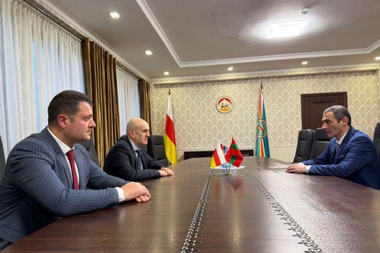 Встреча А.М. Джиоева и А.С. Плиева