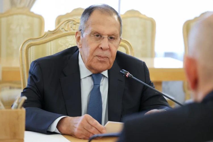 Встреча И.о. Министра иностранных дел РЮО А.М. Джиоева и Министра иностранных дел РФ С.В. Лаврова