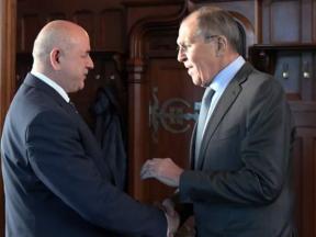 Дмитрий Медоев и Сергей Лавров