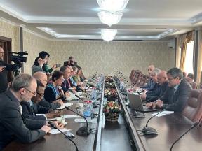 Встреча участников югоосетинской делегации на Женевских международных дискуссиях с Сопредседателями Женевских дискуссий от ЕС, ОБСЕ и ООН
