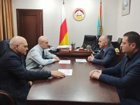 Встреча Ахсара Джиоева с Артуром Цаллаговым и Вячеславом Дзагоевым