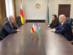 Встреча А.М. Джиоева и А.М. Елбакиева