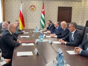 Встреча А.М. Джиоева и О.М. Барциц