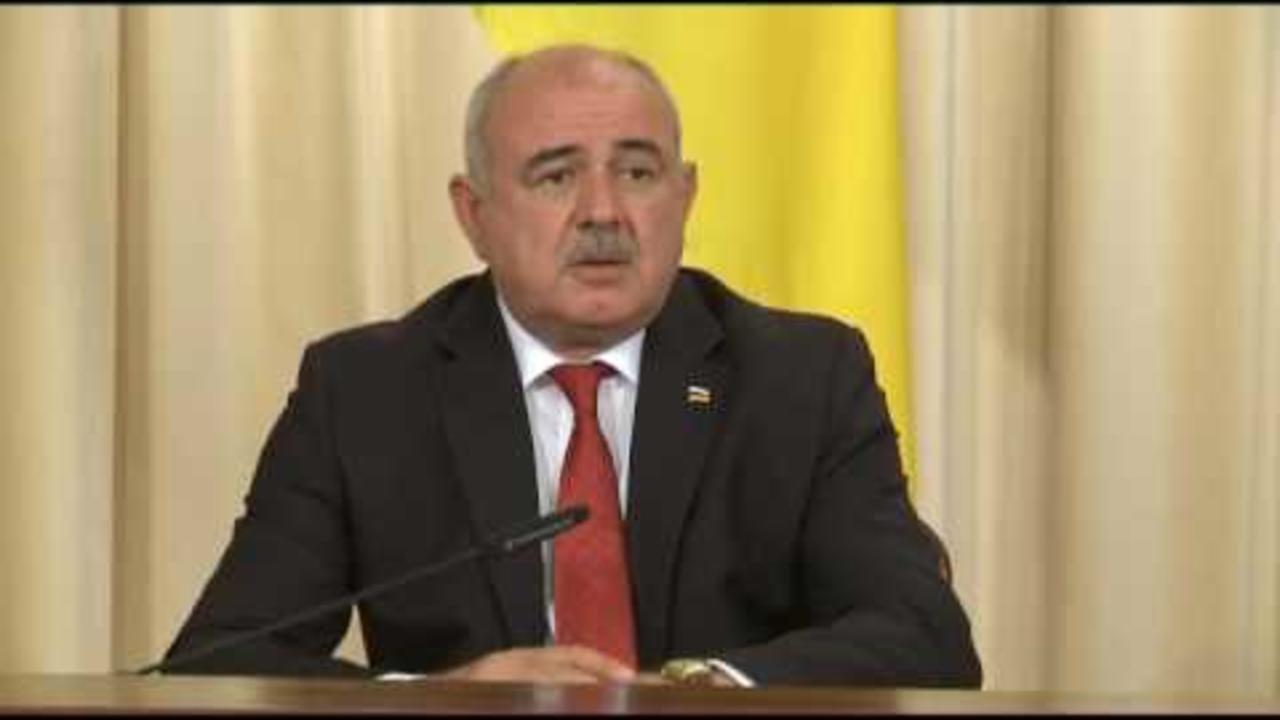 Embedded thumbnail for Пресс-конференция по итогам переговоров Министра иностранных дел РЮО Д.Н. Медоева и Министра иностранных дел РФ С.В. Лаврова